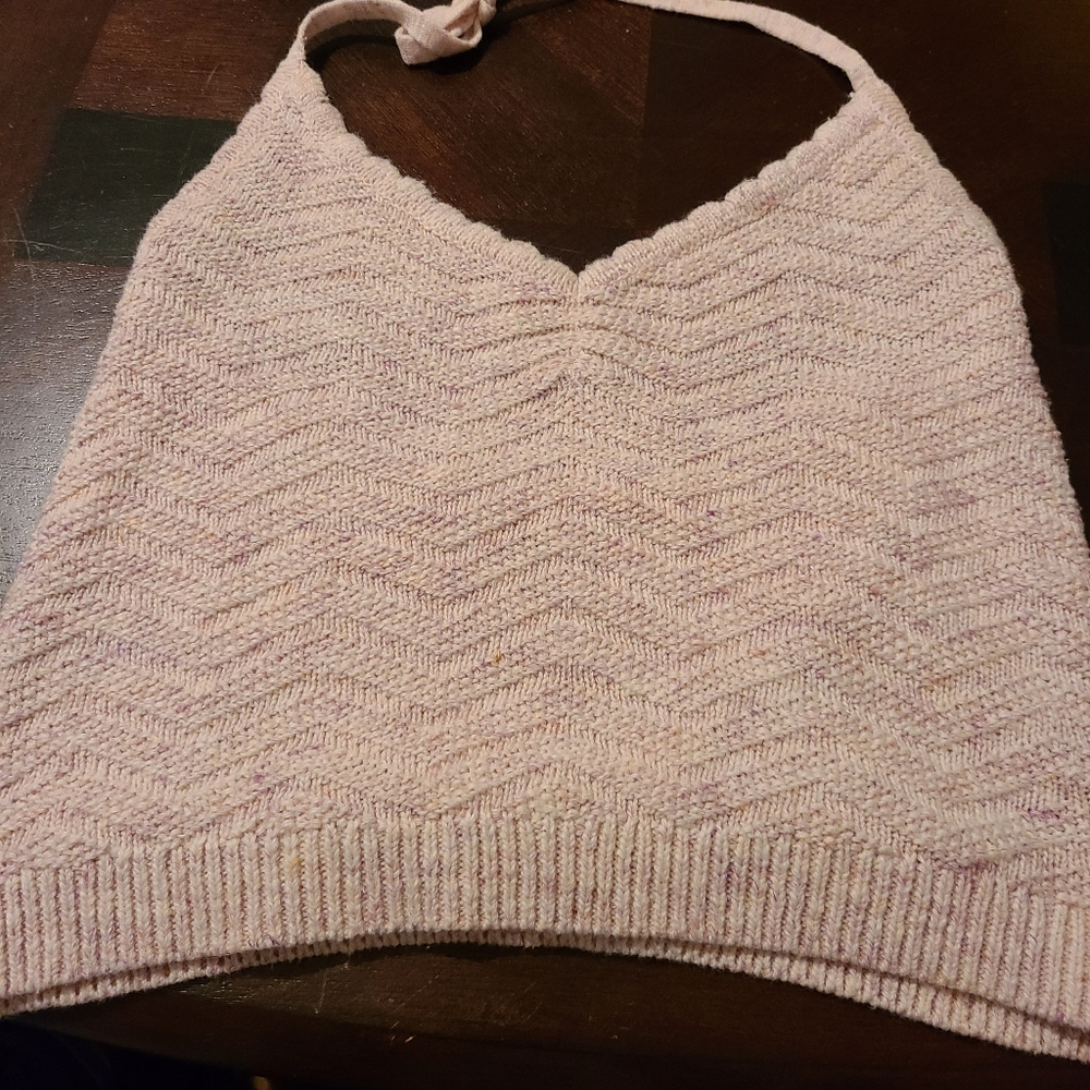 Knitted, sexy halter
